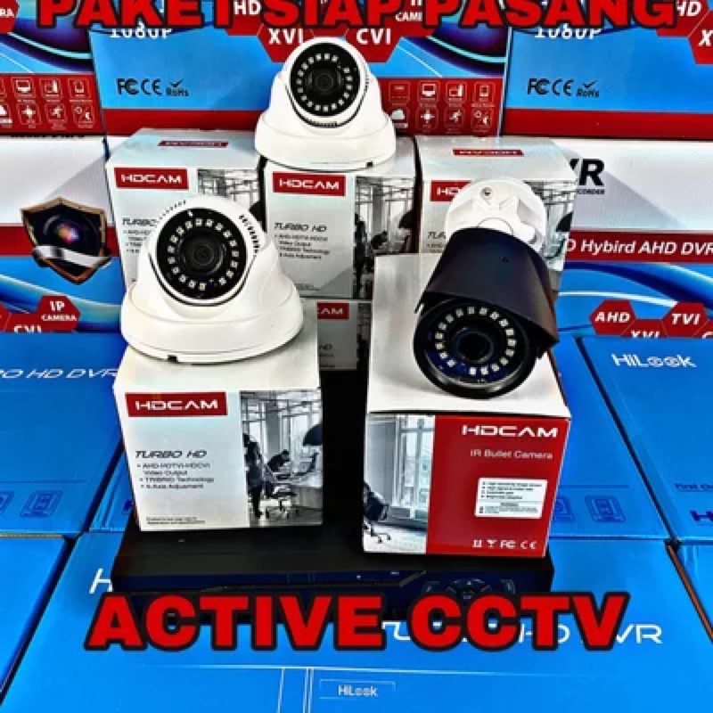 murah paket cctv 3mp 3 camera komplit tinggal pasang