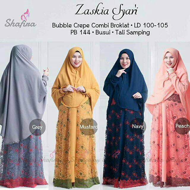 ZASKIA SYARI 260Rb  BY SHAFIRA 
HIJAB UMROH HAJI SYARI  batik kebaya setelan couple DRES MUSLIM fn