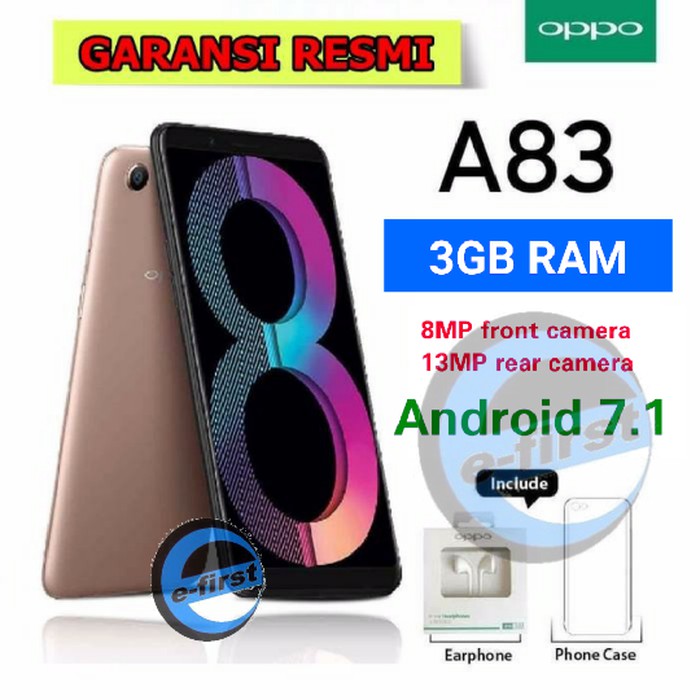 Handphone HP Oppo A83 RAM 3GB ROM 32GB Octa Core A 83 GARANSI RESMI