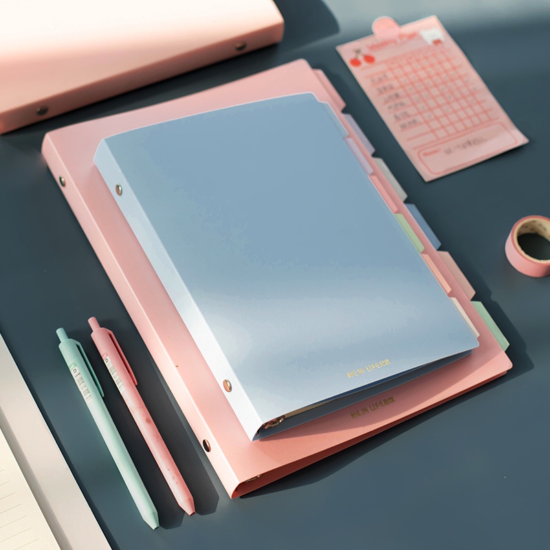 

MRH1 NEJA LIFE PASTEL MORANDI A5/B5 LOOSE LEAF BINDER NOTEBOOK
