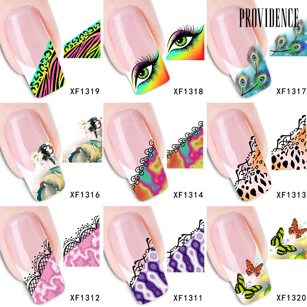 Providence Stiker Decal Transfer Air Untuk Dekorasi Nail Art Diy