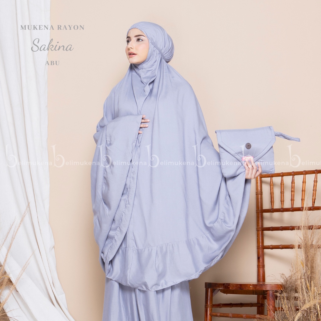 Mukena Dewasa Rayon Polos Sakina