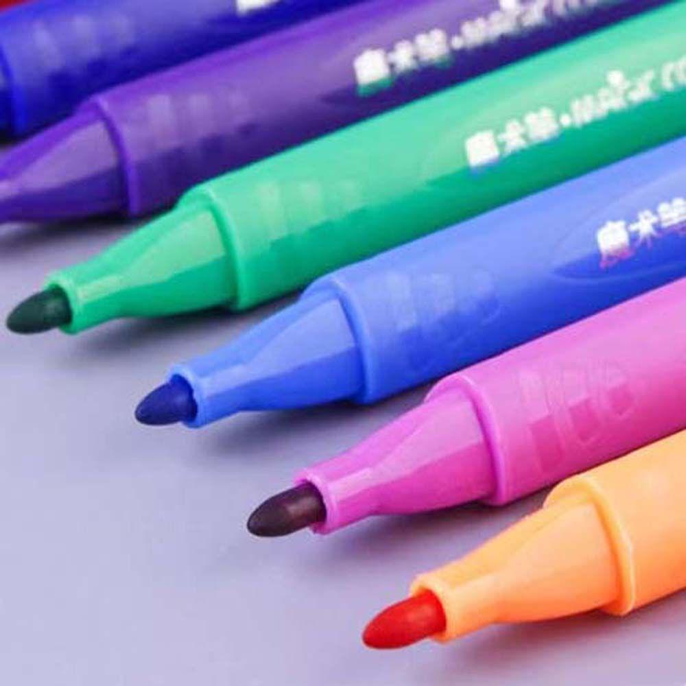 Lanfy Discolor Pen Siswa Menggambar Perlengkapan Alat Tulis Dapat Berubah Warna Water Color Pen