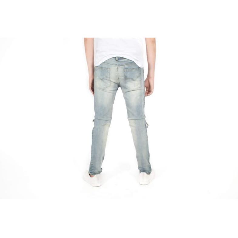 Jual BHAJZ Weird Jeans - Vintage blue M18 - Celana Jeans 81 Best Product