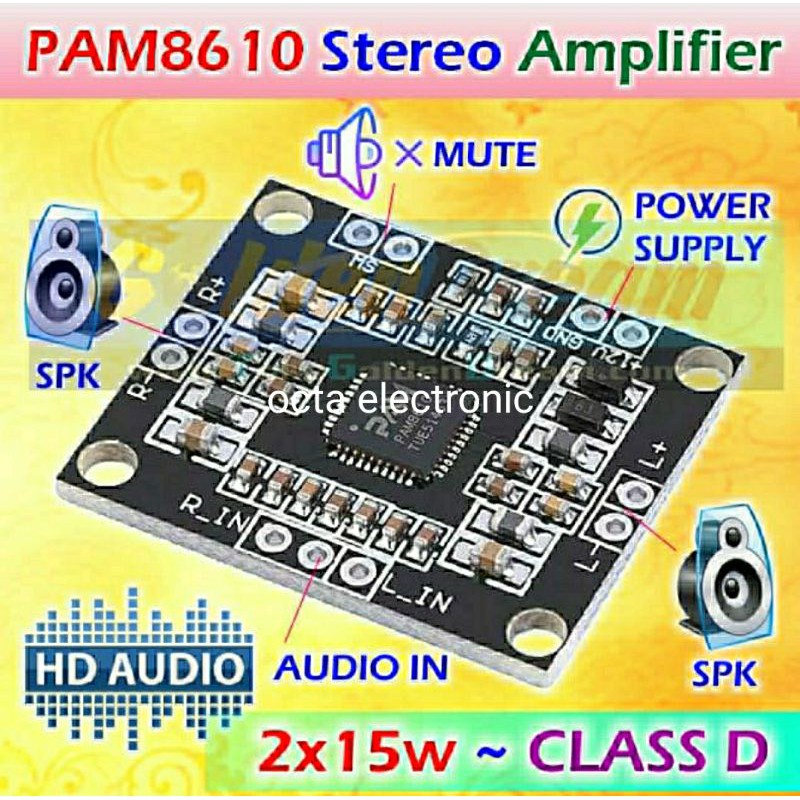 pam8610 power amplifier class d