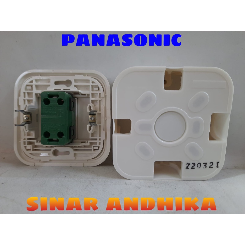 SAKLAR ENGKEL KECIL PUTIH OUTBOW PANASONIC WEJ 78019+WEJ 5531+WEJ 6911W