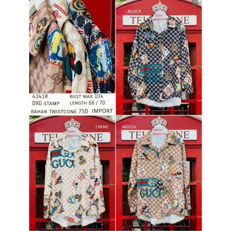 KEMEJA GUCCI MICKEY DISNEY