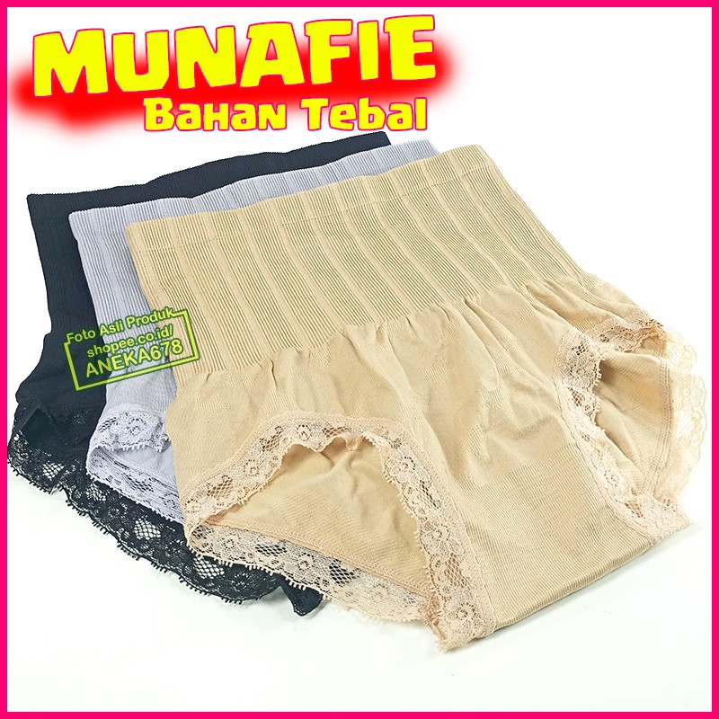 MUNAFIE PANT BAHAN TEBAL SLIMMING PANTS CELANA DALAM SLIM KORSET IMPOR