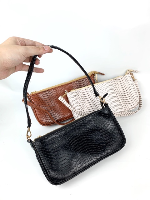 Tas Bahu Croco Vintage Korea 2 tali import murah