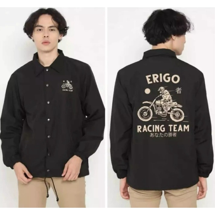 Jaket Parasut Windbreaker Dragon Grey - Jaket Coach Parasut Apparel erigoo Unisex size jumbo motif culture