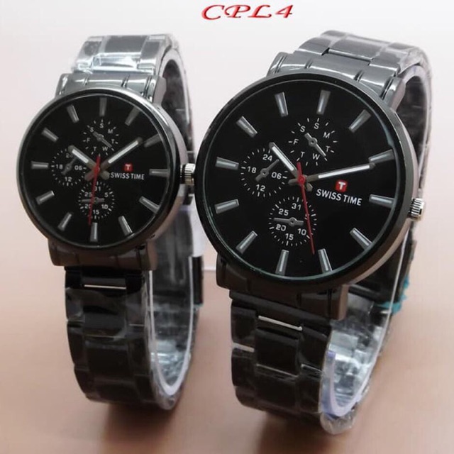 jam tangan couple swiss time murah meriah