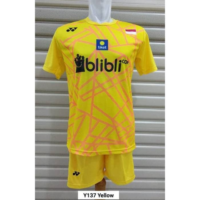 Jersey Kaos Setelan Baju Badminton / Bulutangkis Yonex Y137 Polos