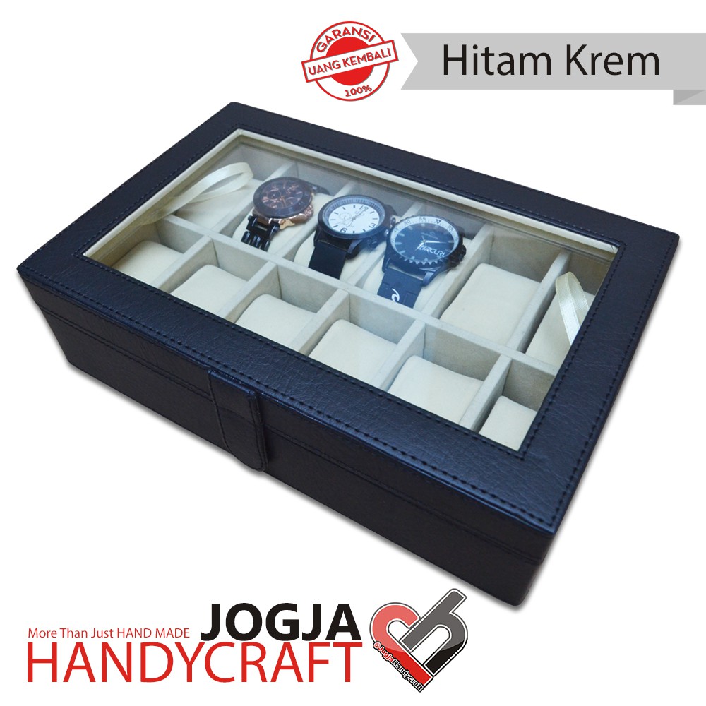 (PROMO) Kotak Tempat Jam Tangan Isi 12 , Watch Box, Wadah Jam, Box Jam