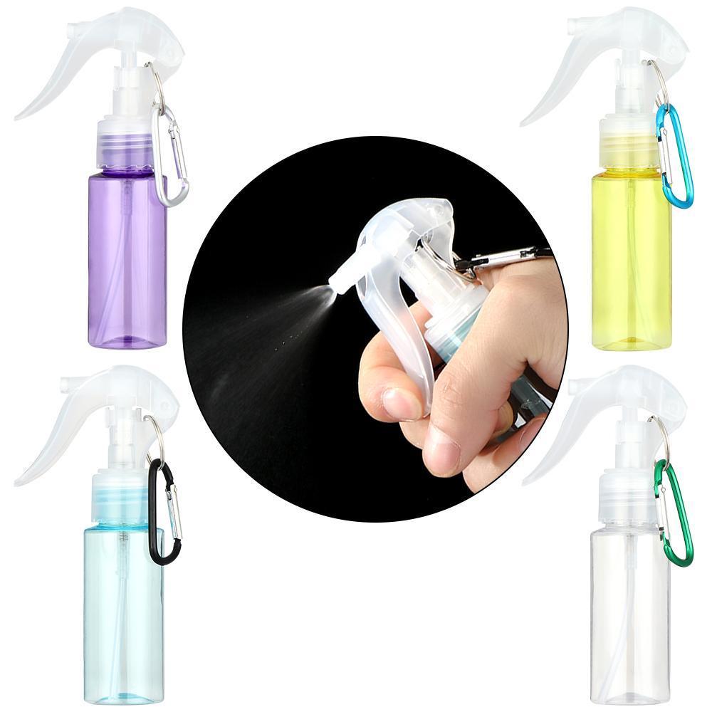 R-flower 60ML Trigger Spray Botol Baru Travel Aksesoris Parfum Atomiser Dengan Kait Carabiner Wadah Kosong