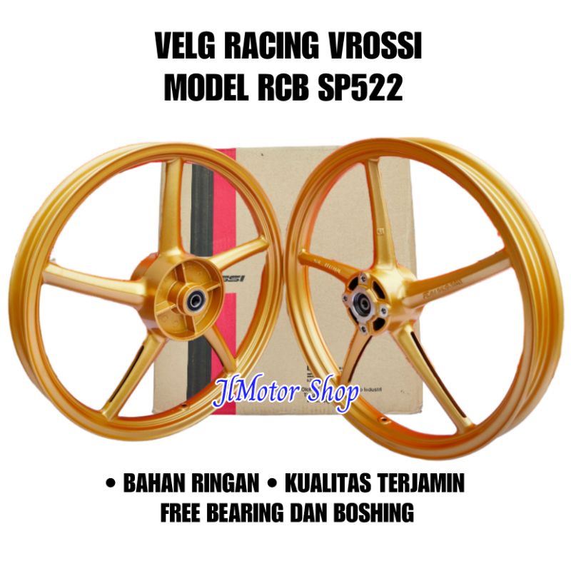 VELG RACING MODEL RCB JUPITER Z JUPITER MX OLD MX NEW VEGA SATRIA FU 150 JUPITER MX KING RXKING RXK F1ZR FORCE 1 SONIC 150 R RX KING VARIO BEAT SCOPPY GENIO RXZ VIXION NEW NVA NVL SCORPIO SP522 PALANG 5 ROSSI SANCA