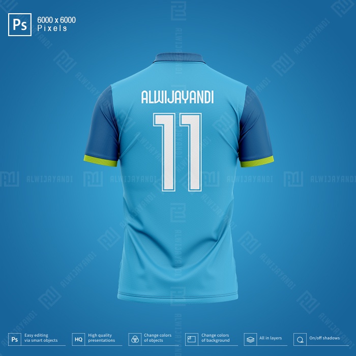 MOCKUP JERSEY BOLA POLO - RESOLUSI 6000x6000 Pixels (BACK)