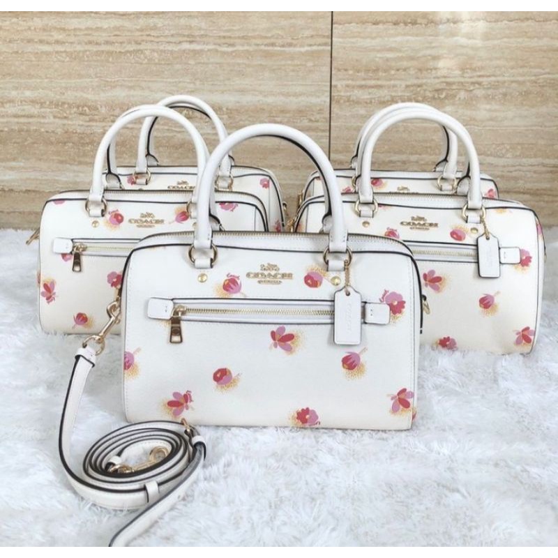 REady tas wanita Coach rowan satchel pop floral chalk multi