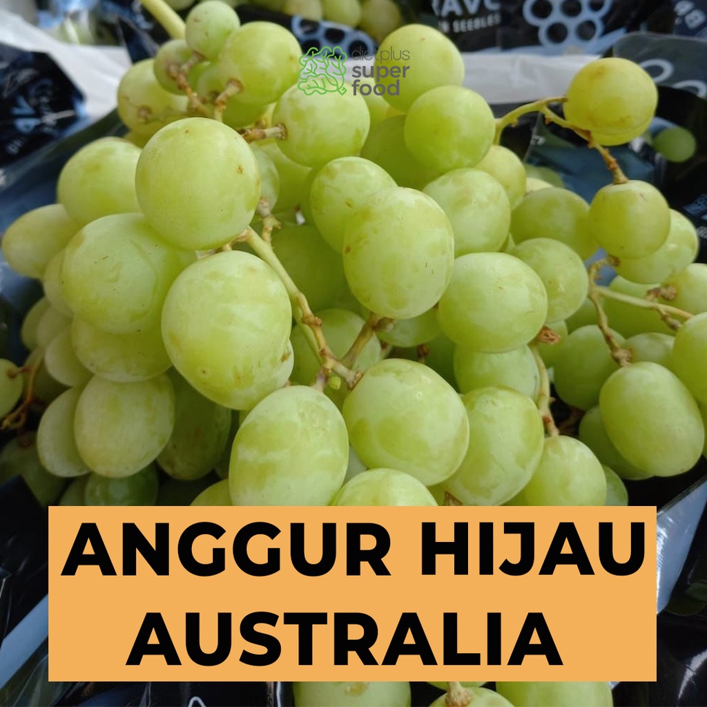 

Anggur HIjau Australia Segar 850 gr / 0.85 kg Dietplus Superfood