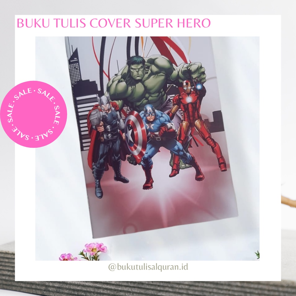

Buku Tulis Sekolah Untuk Anak-Anak Ukura A5 Cover Super Hero