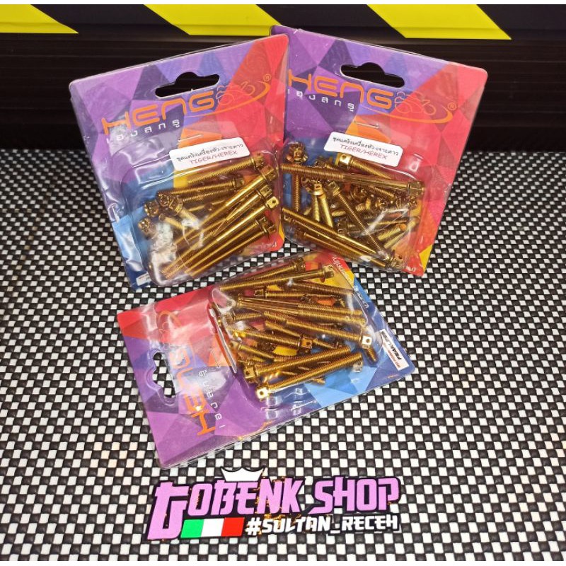 BAUT SET BAK MESIN KANAN KIRI HEREX TIGER MP GL CB ORIGINAL HEnG