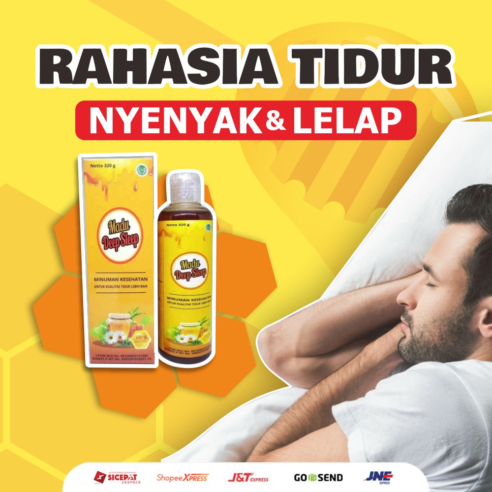 Madu Deep Sleep Original Herbal Insomnia Obat Susah Tidur Cair Insomnia Akut Alami Ampuh !!!
