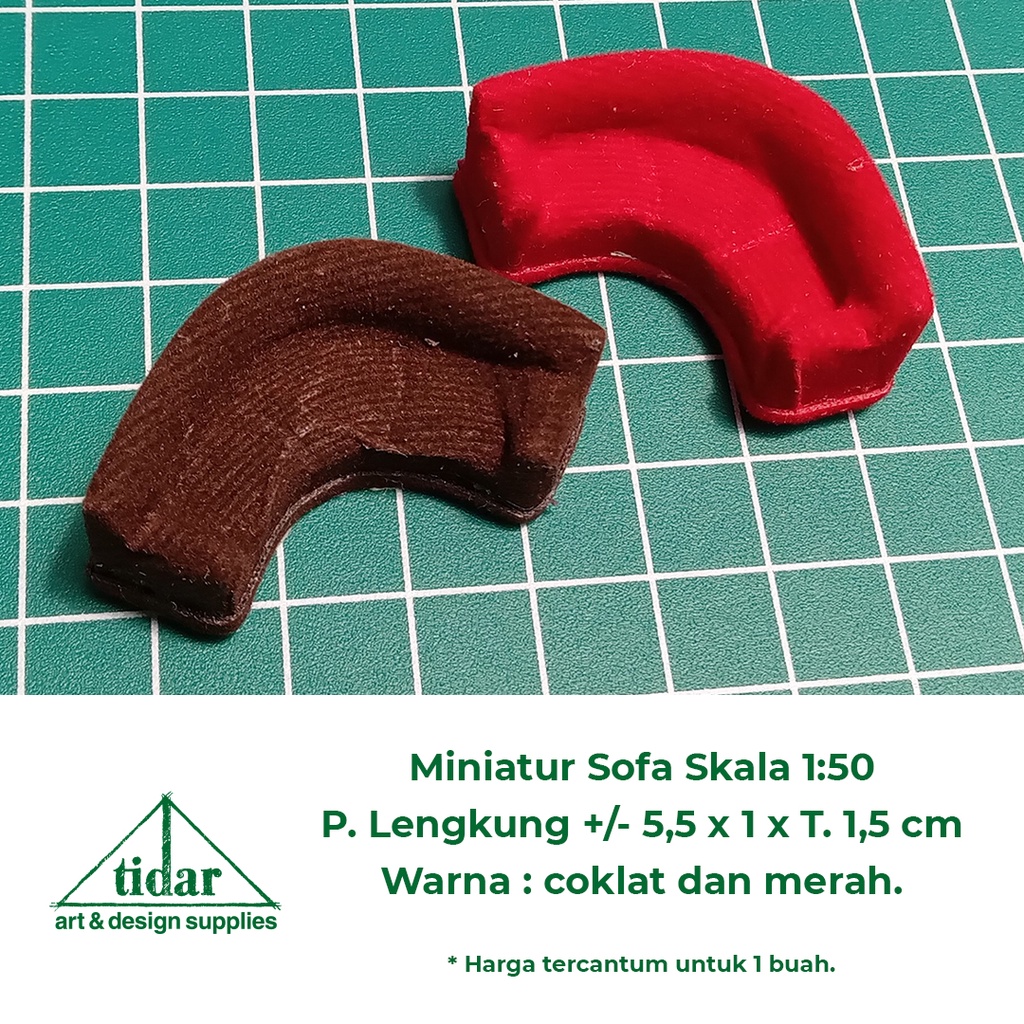 

[MR] HR - Miniatur Maket Sofa Sudut / Kursi Sudut skala 1:50