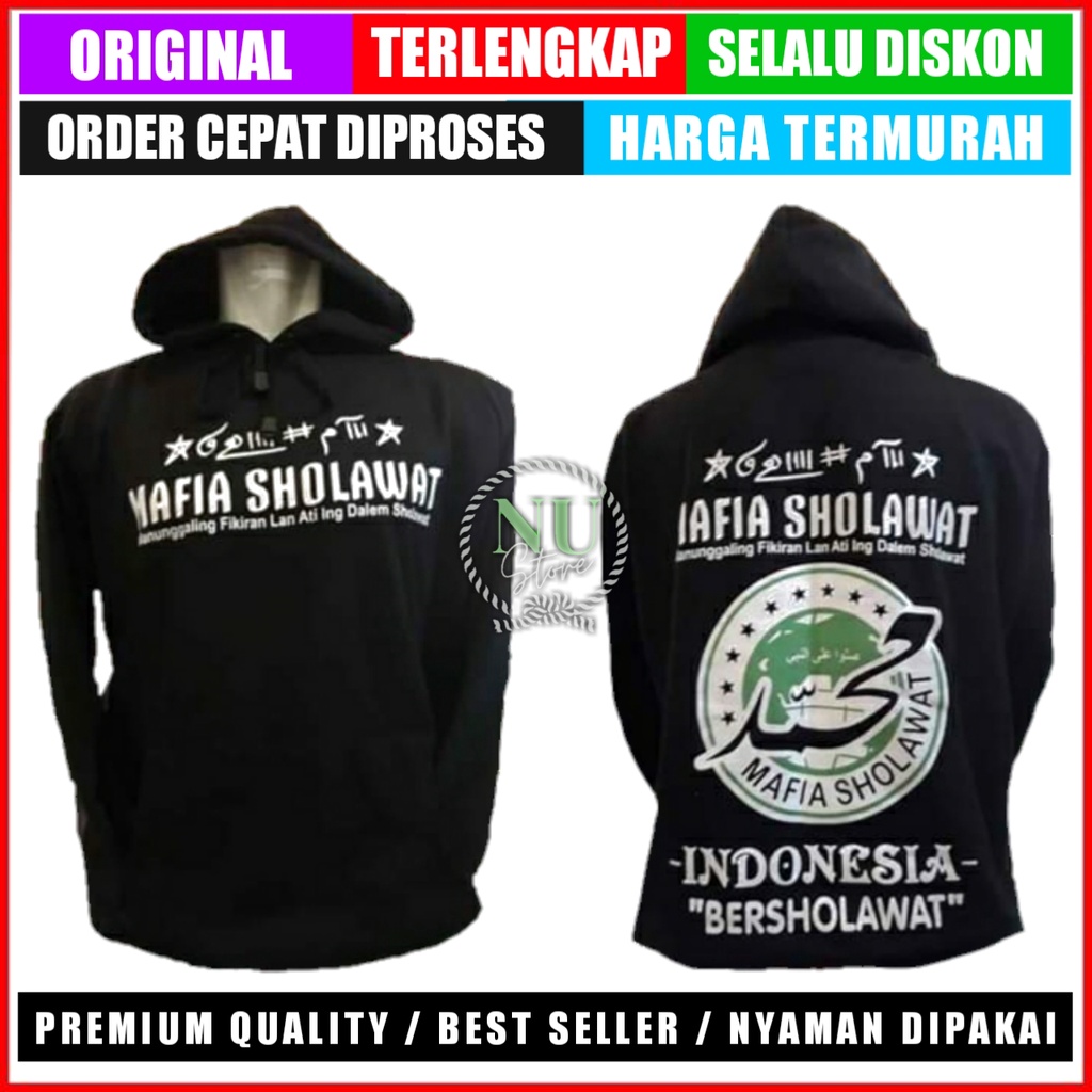 [GRATIS ONGKIR] Jaket Mafish Hoodie / Jaket Mafia Sholawat Hoodie / Jaket Mafia Sholawat Hoodie / Ja