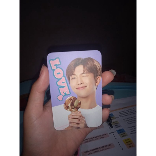 Baskin Robbins X BTS Photocard Namjoon