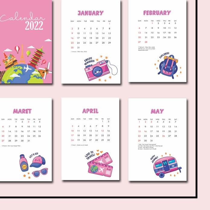 

Mall KALENDER MEJA 2022 DESAIN TRAVELLING | NEW | REBORN | Rilis | New event