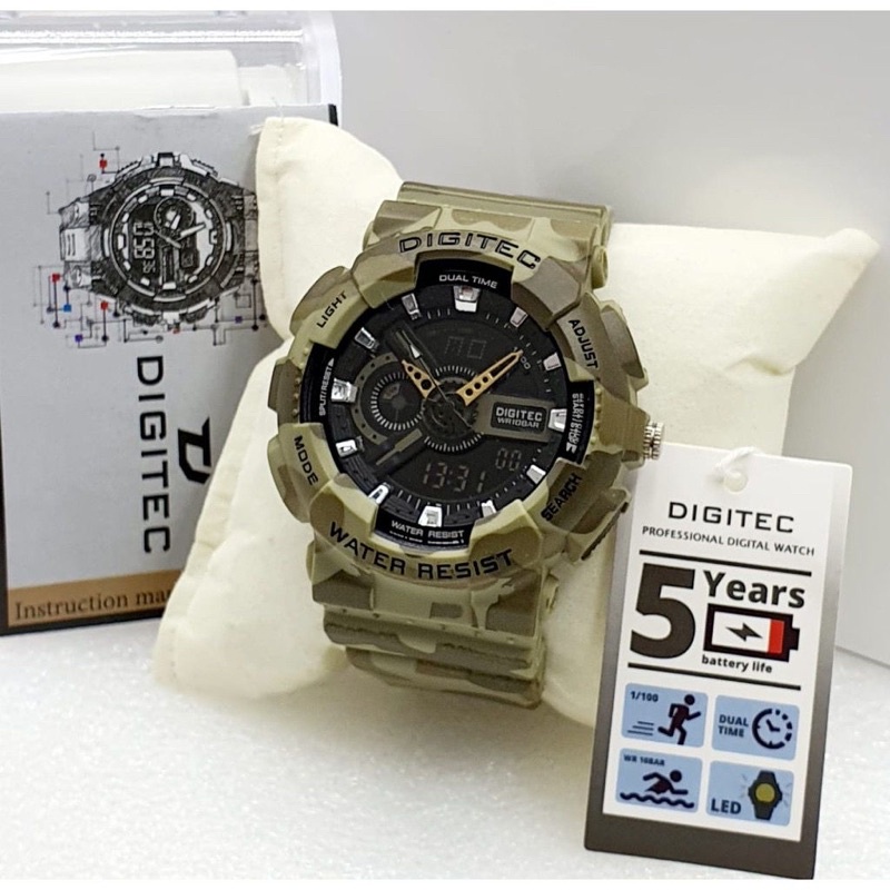 Digitec 2077 / DG 2077 Original Jam Tangan Pria Digitec 2077 motif Loreng Doreng