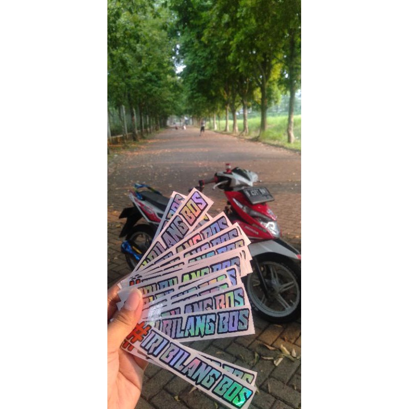Cutting Sticker Iri Bilang Bos