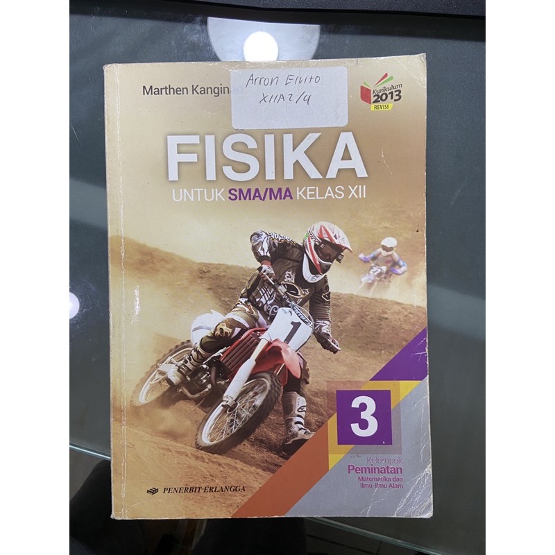 Buku Fisika BEKAS kelas 12 penerbit Erlangga