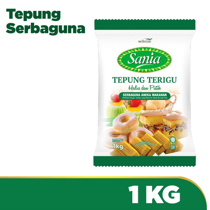 Sania Tepung Terigu 1kg Tepung Serbaguna Shopee Indonesia