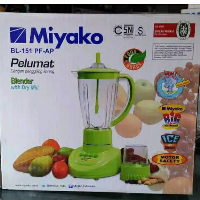 Blender miyako BL 151 PF ukuran 1.5 Liter bisa blender es batu