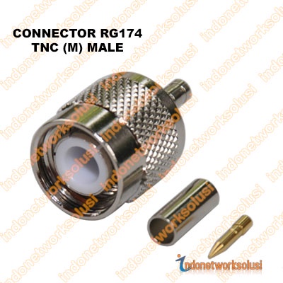 KONEKTOR CONNECTOR RG174 TNC M (MALE)