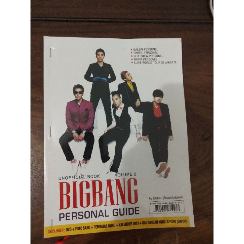 Jual rugi Buku Majalah kpop BIGBANG Big Bang era Alive album murah unofficial book gdragon g dragon