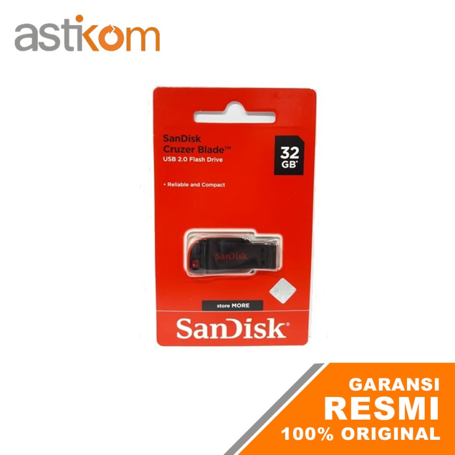 Flashdisk Sandisk Cruzer Blade 32GB CZ50 USB 2.0