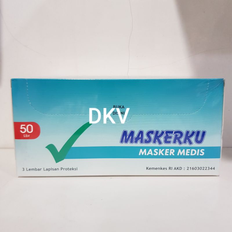 Masker Medis 3Ply isi 50