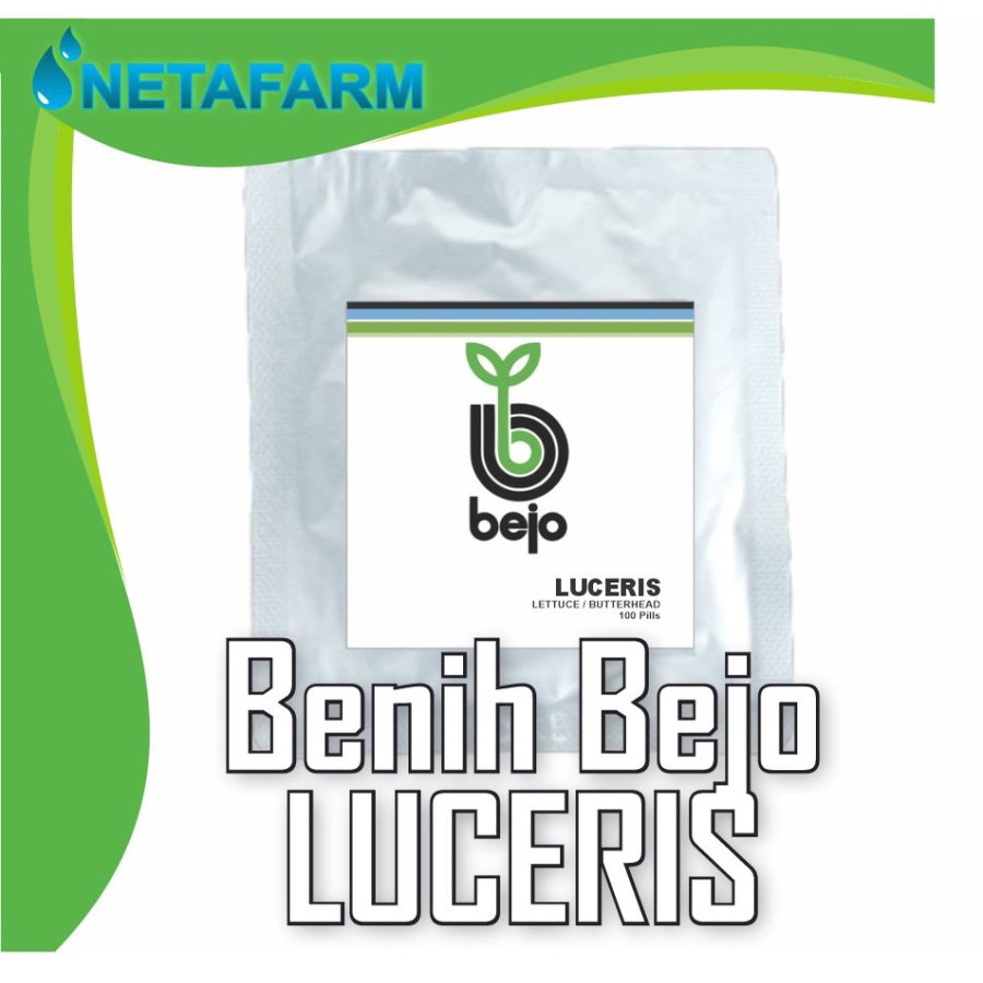 Benih / Biji / Bibit BEJO LUCERIS Selada Butterhead 100 pills