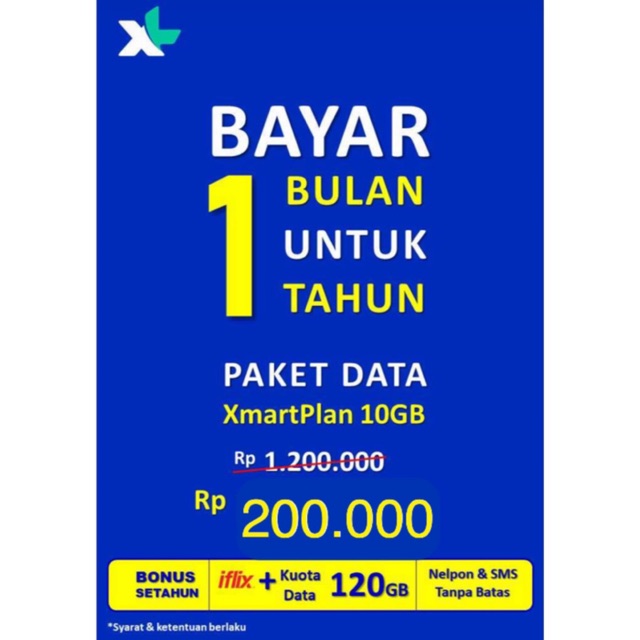 Nomor XL Xmartplan Free Data 1 Tahun