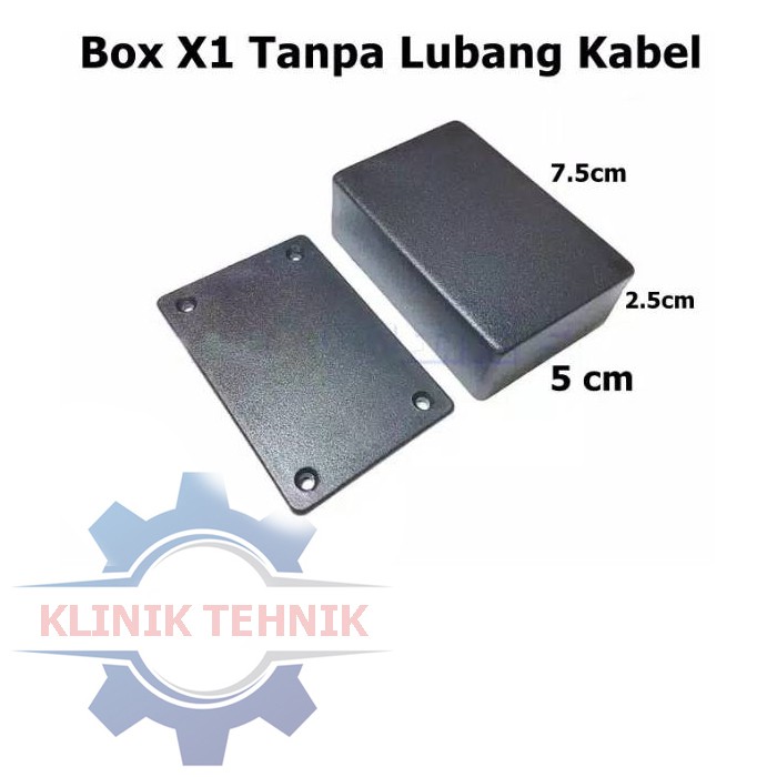 BOX ELEKTRONIK X1 KOTAK MINI AMPLI 7,5cm x 5,5cm x 2,5