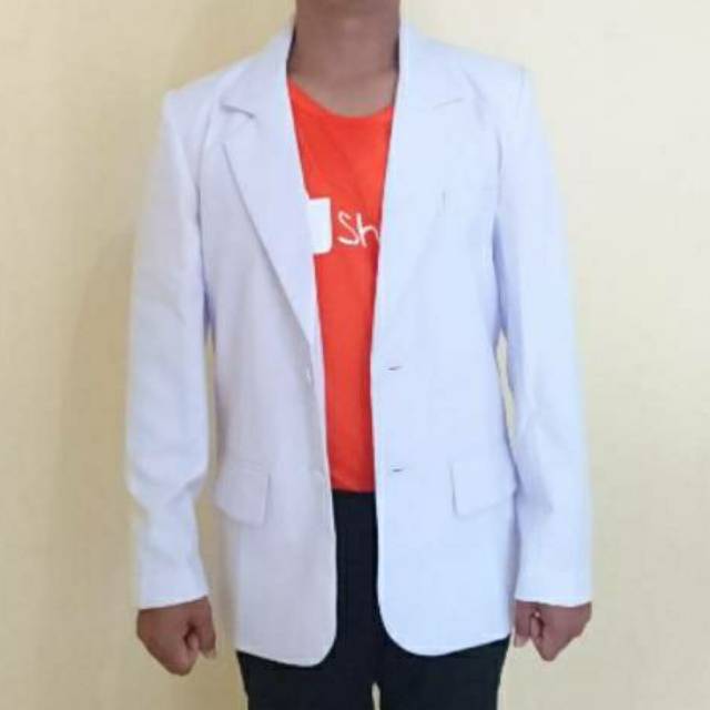 SNELLI DOKTER JAS LENGAN PANJANG PRIA BLAZER PUTIH SNELI COWOK