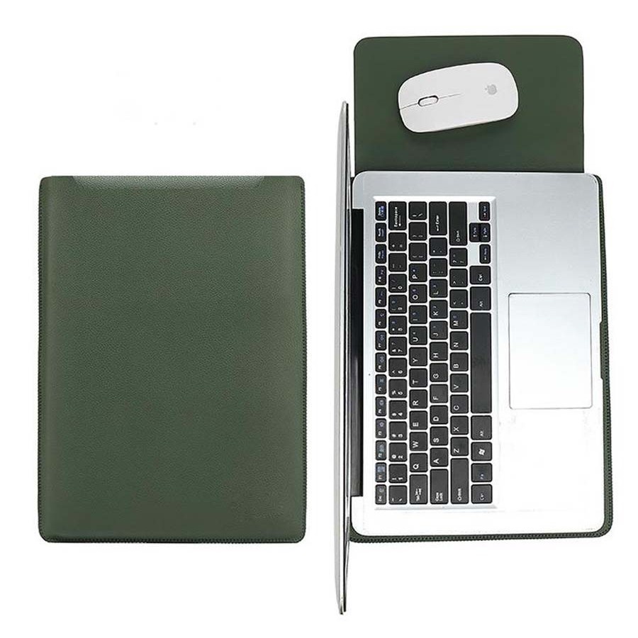 Tas Laptop Softcase Microfiber PU Leather for Macbook 14 inch - Black