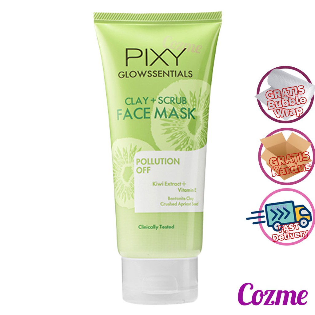 PIXY GLOWSSENTIALS CLAY + SCRUB FACE MASK