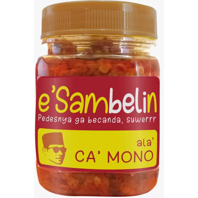 

Sambel teri, sambel pete, sambel tongkol E'Sambelin Cak Mono