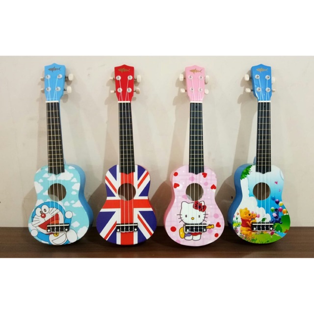 GITAR UKULELE MOTIF ANAK SOPRANO SENAR 4 NYLON
