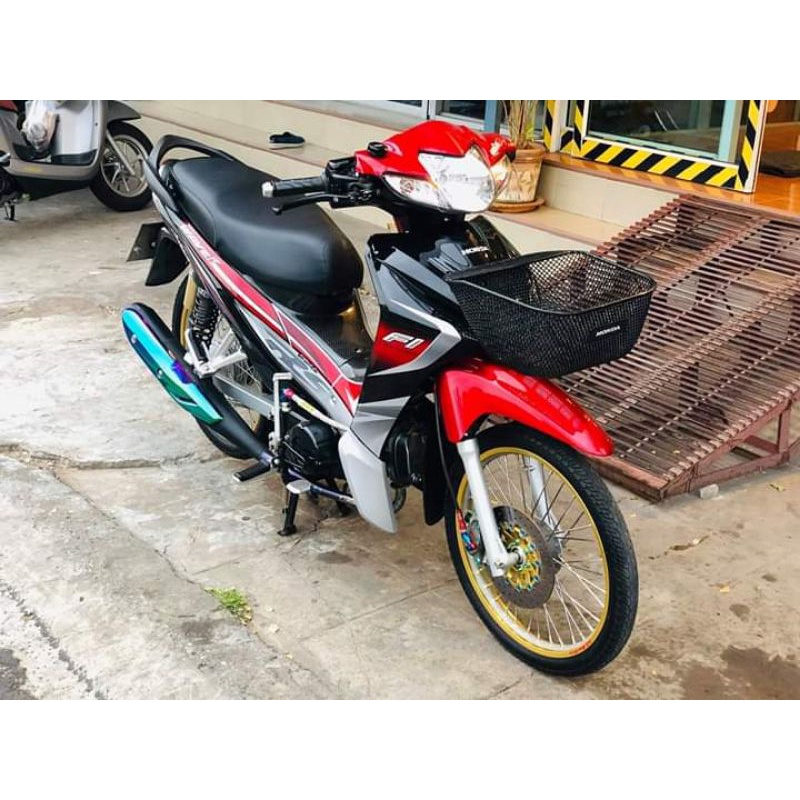 striping wave 110i RS Revo fit hitam silver