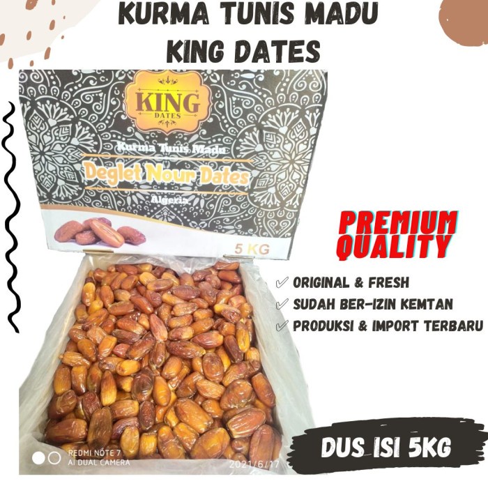 

KURMA TUNIS MADU 5kg Tunisia Madu Deglet Nour Merk King Kurma Madu Tun