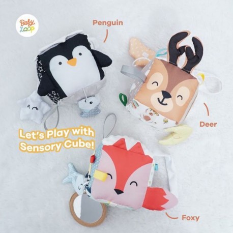 BABY LOOP Sensory Cube BABYLOOP Kado Anak Mainan Bayi Sensorik Busy Board Busy Cube Babyloop Babymaniashop