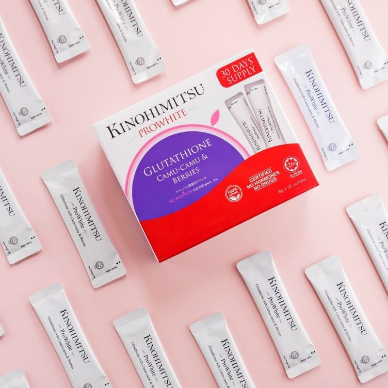 KINOHIMITSU PROWHITE WHITENING AKTIF SUPLEMEN KESEHATAN DAN KECANTIKAN